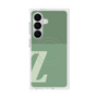 プレミアムスクエアケース with SnapMag［ オリジナル - initial two tone - Z green ］