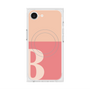 プレミアムスクエアケース with SnapMag［ オリジナル - initial two tone - B pink ］
