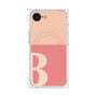 プレミアムスクエアケース with SnapMag［ オリジナル - initial two tone - B pink ］