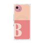 プレミアムスクエアケース with SnapMag［ オリジナル - initial two tone - B pink ］