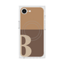 プレミアムスクエアケース with SnapMag［ オリジナル - initial two tone - B brown ］