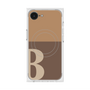 プレミアムスクエアケース with SnapMag［ オリジナル - initial two tone - B brown ］