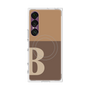 プレミアムスクエアケース with SnapMag［ オリジナル - initial two tone - B brown ］