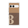 プレミアムスクエアケース with SnapMag［ オリジナル - initial two tone - B brown ］