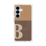 プレミアムスクエアケース with SnapMag［ オリジナル - initial two tone - B brown ］