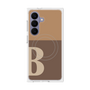 プレミアムスクエアケース with SnapMag［ オリジナル - initial two tone - B brown ］