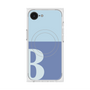 プレミアムスクエアケース with SnapMag［ オリジナル - initial two tone - B blue ］