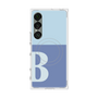 プレミアムスクエアケース with SnapMag［ オリジナル - initial two tone - B blue ］