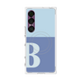 プレミアムスクエアケース with SnapMag［ オリジナル - initial two tone - B blue ］