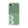 プレミアムスクエアケース with SnapMag［ オリジナル - initial two tone - B green ］
