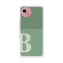 プレミアムスクエアケース with SnapMag［ オリジナル - initial two tone - B green ］