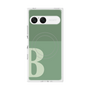 プレミアムスクエアケース with SnapMag［ オリジナル - initial two tone - B green ］