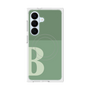 プレミアムスクエアケース with SnapMag［ オリジナル - initial two tone - B green ］