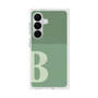プレミアムスクエアケース with SnapMag［ オリジナル - initial two tone - B green ］