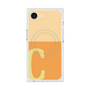プレミアムスクエアケース with SnapMag［ オリジナル - initial two tone - C orange ］