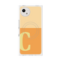 プレミアムスクエアケース with SnapMag［ オリジナル - initial two tone - C orange ］