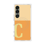 プレミアムスクエアケース with SnapMag［ オリジナル - initial two tone - C orange ］