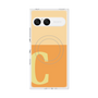 プレミアムスクエアケース with SnapMag［ オリジナル - initial two tone - C orange ］