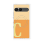 プレミアムスクエアケース with SnapMag［ オリジナル - initial two tone - C orange ］