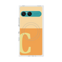 プレミアムスクエアケース with SnapMag［ オリジナル - initial two tone - C orange ］