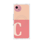 プレミアムスクエアケース with SnapMag［ オリジナル - initial two tone - C pink ］