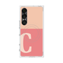 プレミアムスクエアケース with SnapMag［ オリジナル - initial two tone - C pink ］