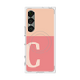 プレミアムスクエアケース with SnapMag［ オリジナル - initial two tone - C pink ］