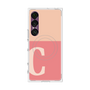 プレミアムスクエアケース with SnapMag［ オリジナル - initial two tone - C pink ］
