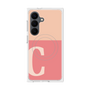プレミアムスクエアケース with SnapMag［ オリジナル - initial two tone - C pink ］