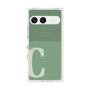 プレミアムスクエアケース with SnapMag［ オリジナル - initial two tone - C green ］