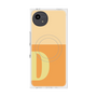 プレミアムスクエアケース with SnapMag［ オリジナル - initial two tone - D orange ］