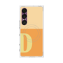 プレミアムスクエアケース with SnapMag［ オリジナル - initial two tone - D orange ］