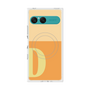 プレミアムスクエアケース with SnapMag［ オリジナル - initial two tone - D orange ］
