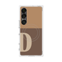 プレミアムスクエアケース with SnapMag［ オリジナル - initial two tone - D brown ］