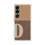 プレミアムスクエアケース with SnapMag［ オリジナル - initial two tone - D brown ］