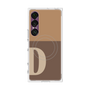 プレミアムスクエアケース with SnapMag［ オリジナル - initial two tone - D brown ］