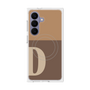 プレミアムスクエアケース with SnapMag［ オリジナル - initial two tone - D brown ］