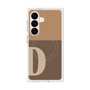 プレミアムスクエアケース with SnapMag［ オリジナル - initial two tone - D brown ］