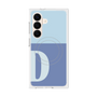 プレミアムスクエアケース with SnapMag［ オリジナル - initial two tone - D blue ］