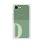 プレミアムスクエアケース with SnapMag［ オリジナル - initial two tone - D green ］