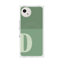 プレミアムスクエアケース with SnapMag［ オリジナル - initial two tone - D green ］