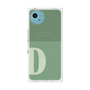 プレミアムスクエアケース with SnapMag［ オリジナル - initial two tone - D green ］