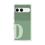 プレミアムスクエアケース with SnapMag［ オリジナル - initial two tone - D green ］