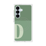 プレミアムスクエアケース with SnapMag［ オリジナル - initial two tone - D green ］