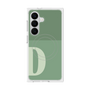 プレミアムスクエアケース with SnapMag［ オリジナル - initial two tone - D green ］