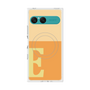 プレミアムスクエアケース with SnapMag［ オリジナル - initial two tone - E orange ］
