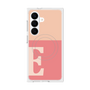 プレミアムスクエアケース with SnapMag［ オリジナル - initial two tone - E pink ］