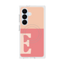 プレミアムスクエアケース with SnapMag［ オリジナル - initial two tone - E pink ］
