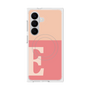 プレミアムスクエアケース with SnapMag［ オリジナル - initial two tone - E pink ］