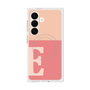プレミアムスクエアケース with SnapMag［ オリジナル - initial two tone - E pink ］